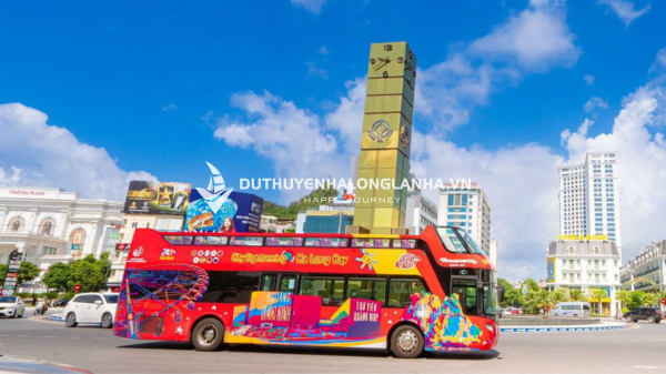 Lộ trình di chuyển xe bus 2 tầng ở Hạ Long